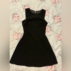 zara basics black cocktail dress